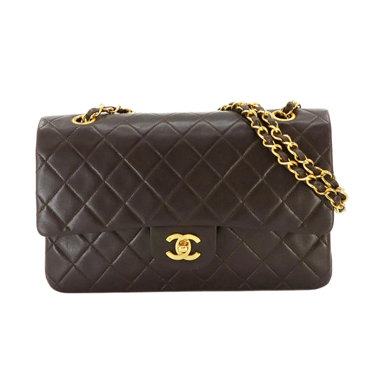 Vintage Medium Classic Flap - Brown Lambskin (Available at Wardrobe Therapy)