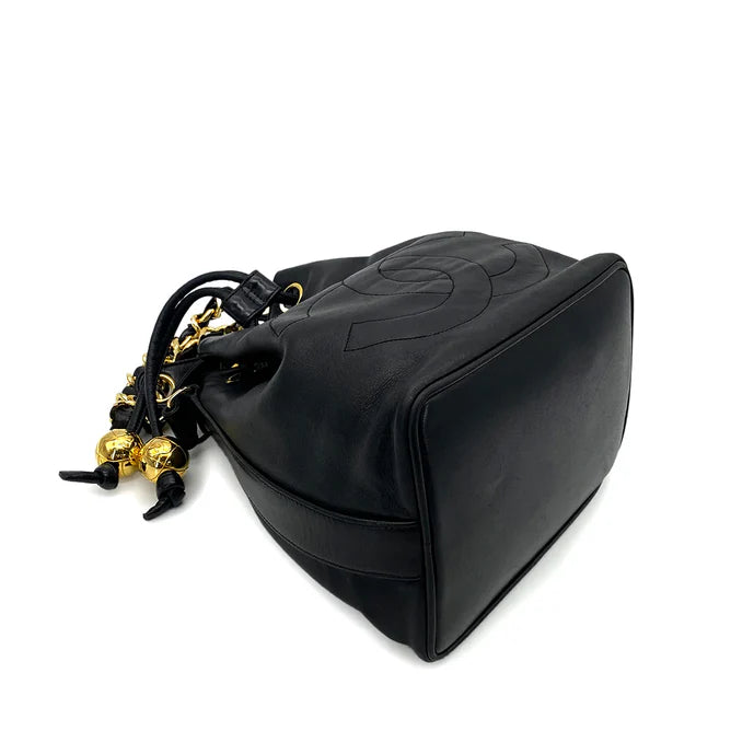 Vintage Drawstring Comfort Chain - Black Lambskin