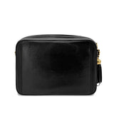 Vintage Camera Bag with Tassel- Black Lambskin