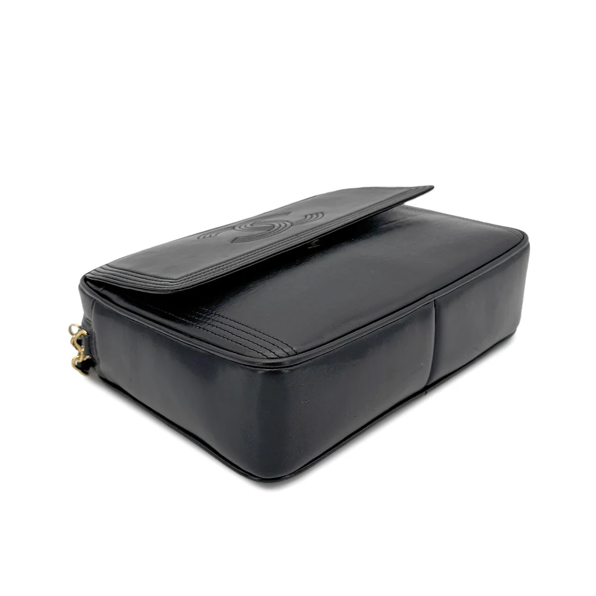 Vintage Camera Bag with Fringe - Black Lambskin (Available at Thread)