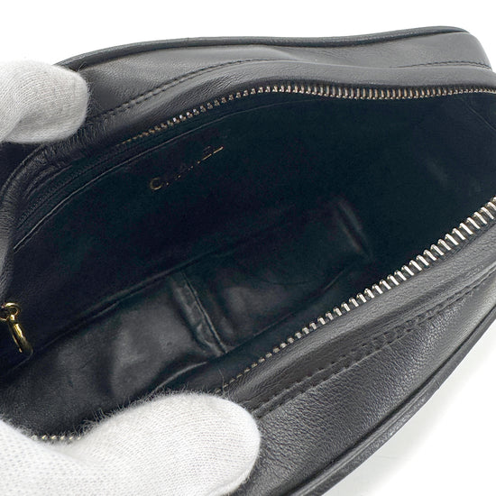 Vintage Camera Bag with Fringe - Black Lambskin (Available at Thread)