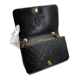 Vintage Full Flap - Black Lambskin
