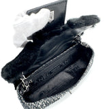 Vintage Winter Flap - Black Tweed
