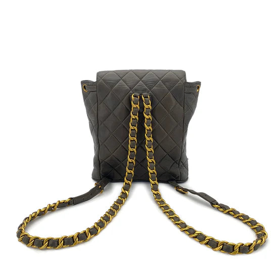 Vintage Duma Backpack - Khaki Lambskin (Available at Luxe Levels)