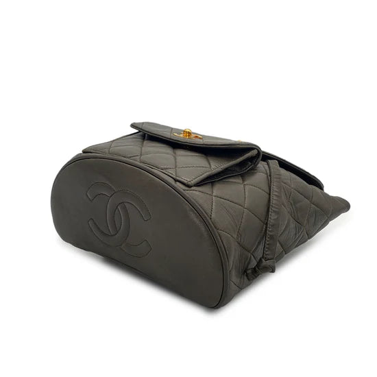 Vintage Duma Backpack - Khaki Lambskin (Available at Luxe Levels)