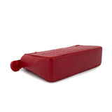 Vintage Full Zip Hand Bag - Red Lambskin