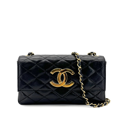 Vintage Deca Envelope Flap - Black Lambskin