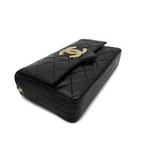 Vintage Deca Envelope Flap - Black Lambskin