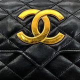 Vintage Deca Envelope Flap - Black Lambskin