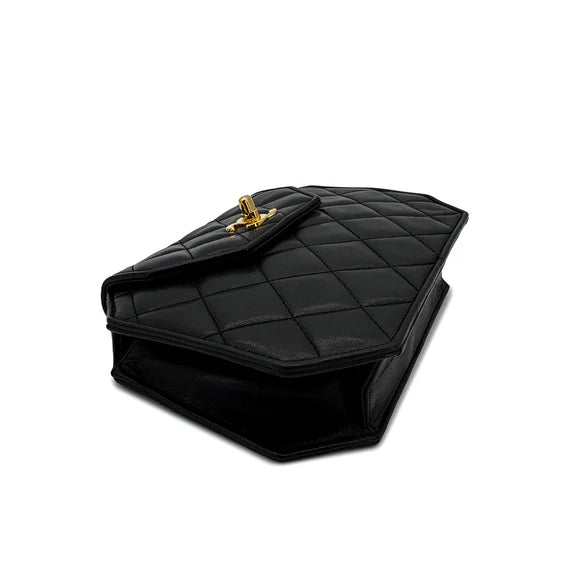 Vintage Octagon - Black Lambskin (Available at Luxe Levels)