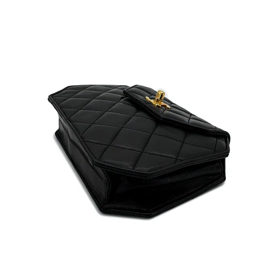 Vintage Octagon - Black Lambskin (Available at Luxe Levels)