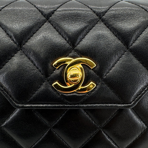 Vintage Octagon - Black Lambskin (Available at Luxe Levels)