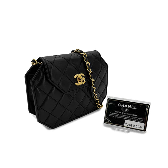 Vintage Octagon - Black Lambskin (Available at Luxe Levels)