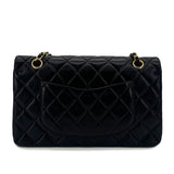 Vintage Medium Classic Flap - Black Lambskin