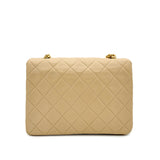 Vintage Small Square Flap - Beige Lambskin
