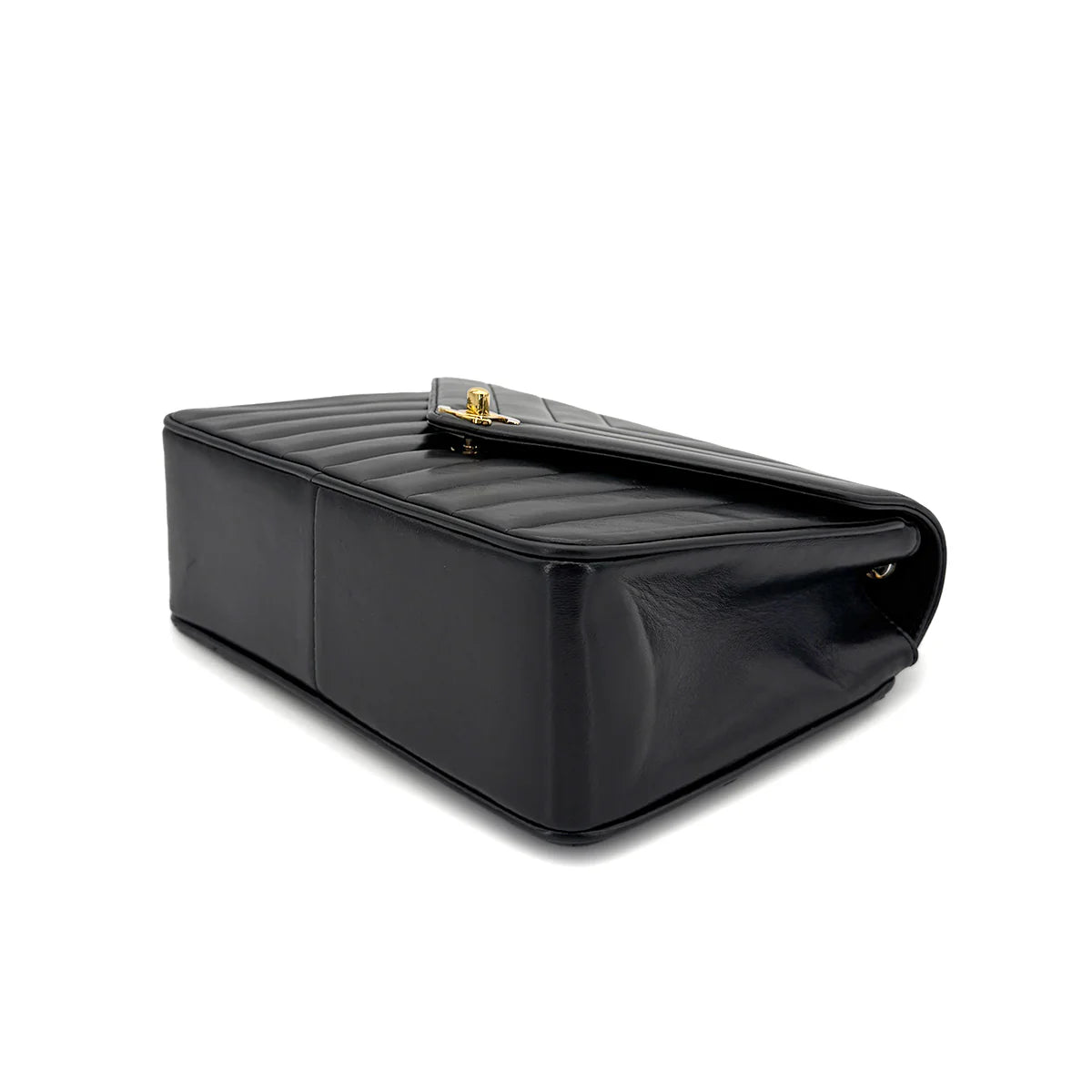 Vintage Chevron Envelope Bag - Black Lambskin (Available at Thread)