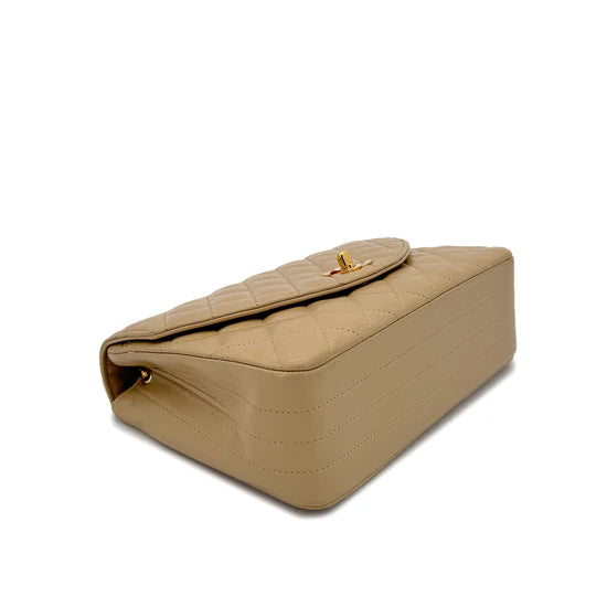 Vintage Half Moon Flap - Beige Lambskin (Available at Luxe Levels)