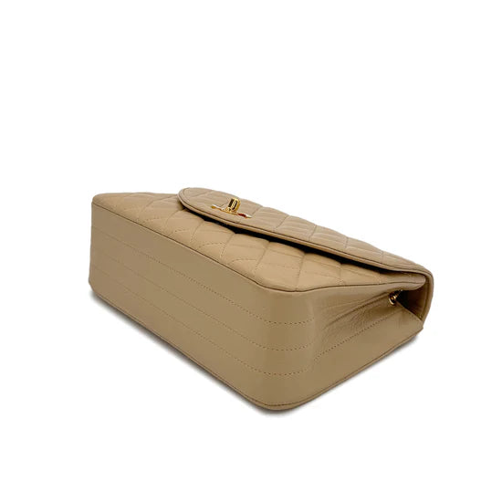 Vintage Half Moon Flap - Beige Lambskin (Available at Luxe Levels)