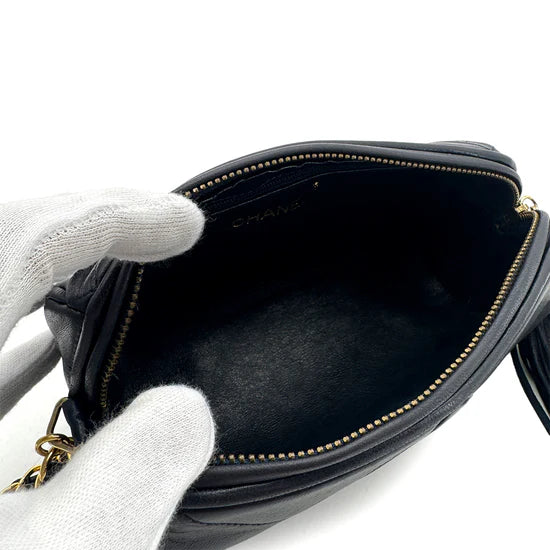 Vintage Mini Barrel - Navy Blue Lambskin (Available at Thread)