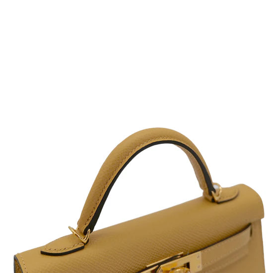 Hermes Mini Kelly - Paille Veau Epsom Leather