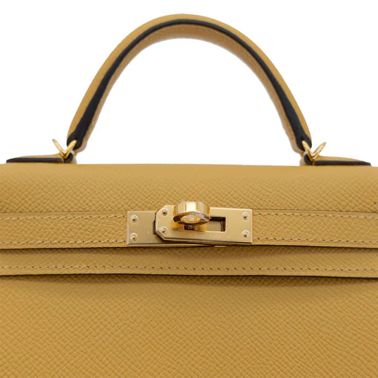 Hermes Mini Kelly - Paille Veau Epsom Leather