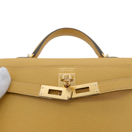 Hermes Mini Kelly - Paille Veau Epsom Leather