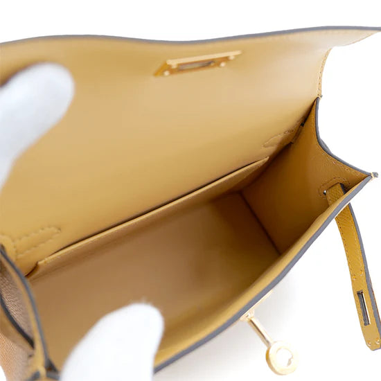 Hermes Mini Kelly - Paille Veau Epsom Leather