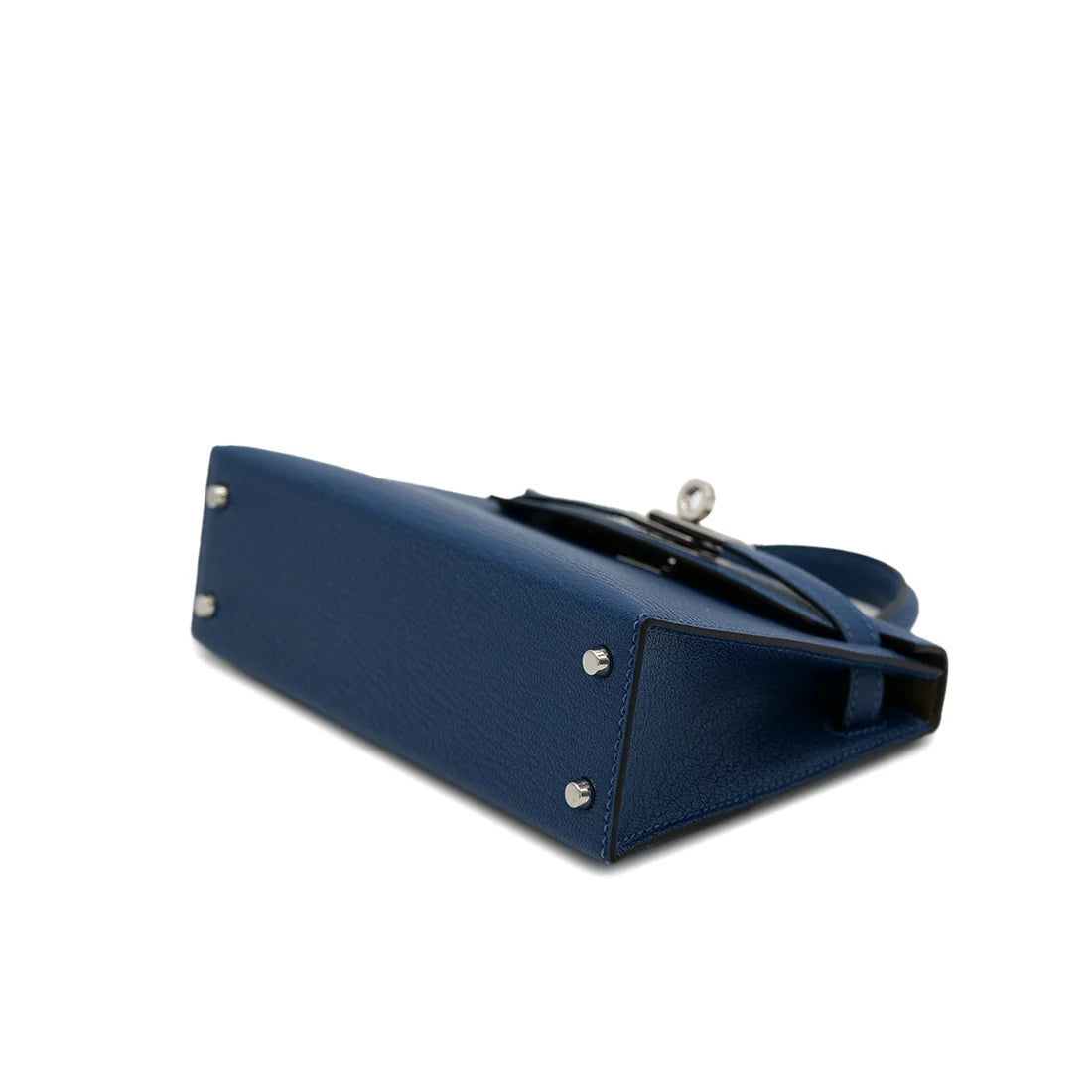 Hermes Mini Kelly - Deep Blue Origano Chevre