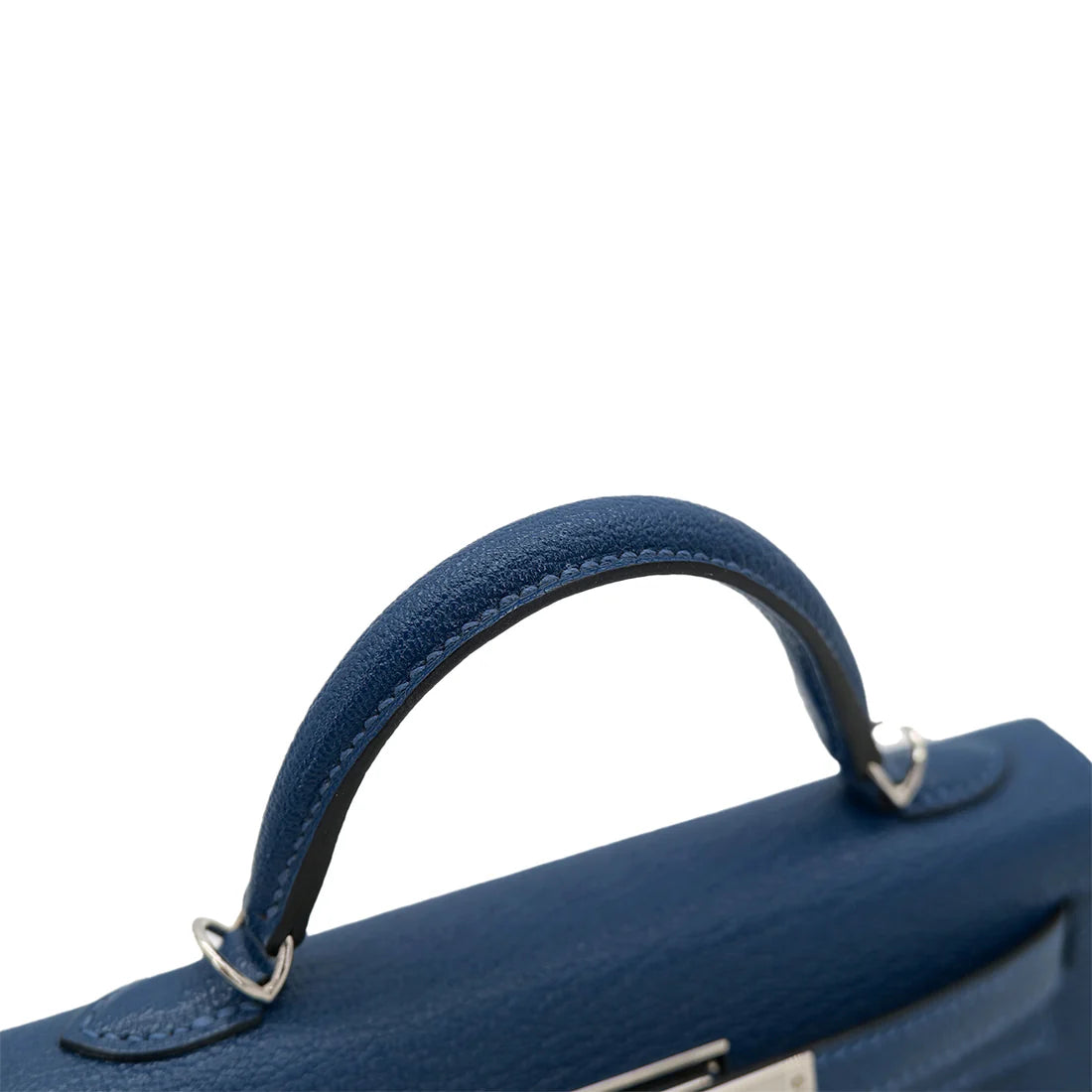 Hermes Mini Kelly - Deep Blue Origano Chevre