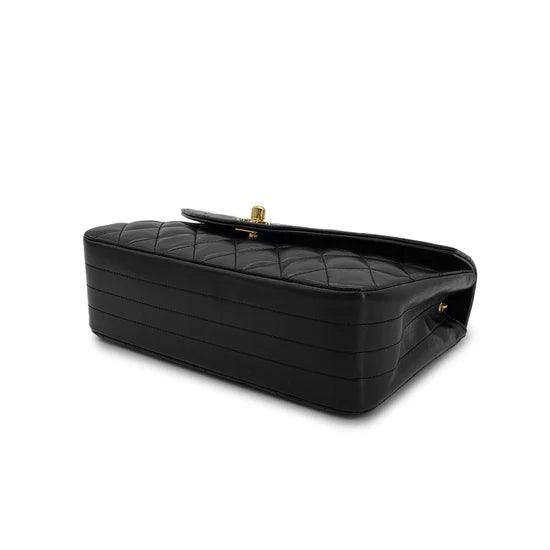 Vintage Half Moon Flap - Black Lambskin (Available at Wardrobe Therapy)