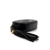 Vintage Tambourine Bag - Black Lambskin