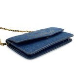 Vintage Denim Wallet - Blue Denim