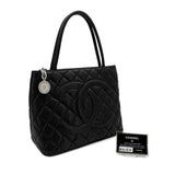 Vintage Medallion Tote - Black Caviar