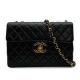 Vintage Jumbo Classic Flap - Black Lambskin