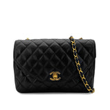 Vintage Half Moon Flap - Black Lambskin