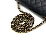 Vintage Half Moon Flap - Black Lambskin