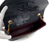 Vintage Half Moon Flap - Black Lambskin