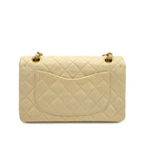 Vintage Medium Classic Flap - Beige Lambskin