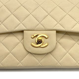 Vintage Medium Classic Flap - Beige Lambskin
