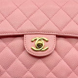 Vintage Mini Classic Flap - Pink Caviar