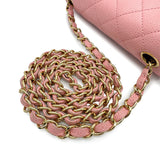 Vintage Mini Classic Flap - Pink Caviar