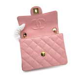 Vintage Mini Classic Flap - Pink Caviar