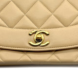 Vintage Medium Diana - Beige Lambskin
