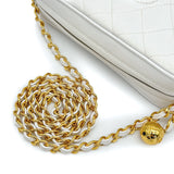 Vintage Small Camera Bag - White Caviar