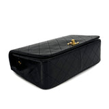 Vintage Medium Full Flap - Black Lambskin