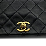 Vintage Medium Full Flap - Black Lambskin