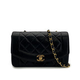Vintage Small Diana - Black Lambskin