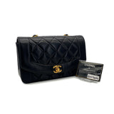 Vintage Small Diana - Black Lambskin