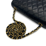 Vintage  Half Moon Flap - Black Lambskin