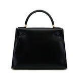 Vintage Kelly 28 Sellier - Black Boxcalf